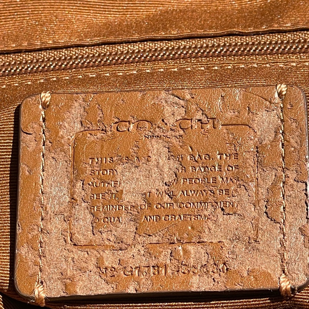 COACH Pebbled Leather Cognac Satchel — Style No. G1781-35830 - Picture 10 of 11